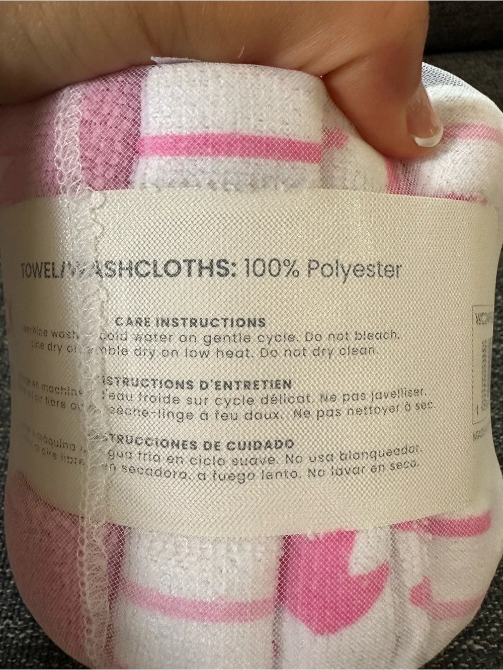 Pink Baby Washcloth Set - Soft Gentle Washcloths